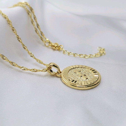 Sagittarius Zodiac Necklace gold plated 18K new