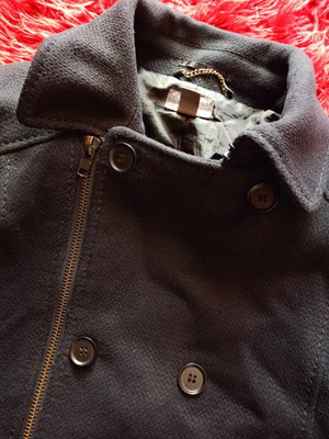 H&M Regular Fit Jacket mixed wool like new black