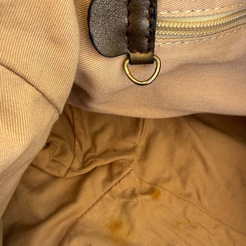 Kesslord leather shoulder bag used, brown, 26x34x12 cm