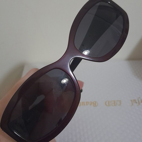Vogue sunglasses used vintage purple frame gray lenses