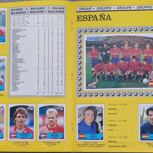 Euro 88 Panini sticker album like new