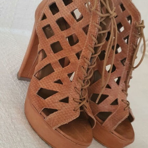 Tsakiris Mallas sandals platform beige size 36 new