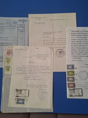 Historical archive used, 4 documents from Rhodes and Alexandrette 1955-1959