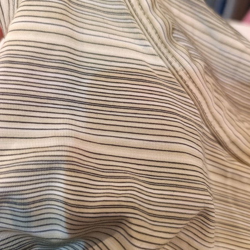 Cropped striped tank top beige-brown, Large