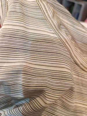 Cropped striped tank top beige-brown, Large