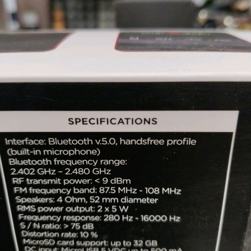 GMB Audio Bluetooth soundbar with USB, TF card, AUX, FM radio