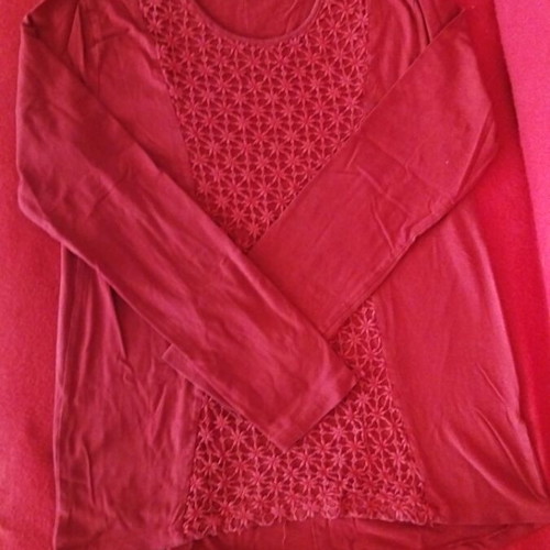 Zara blouse used, red, size 13-14 years