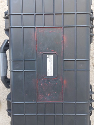VidaXL hard polypropylene flight case with telescopic handle and wheels