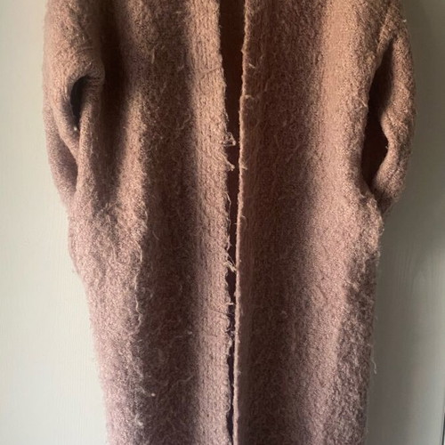 Bershka Long Soft Cardigan Like New Nude Dusty Pink
