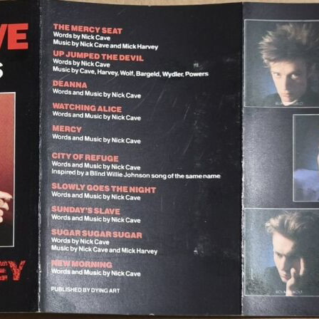 Nick Cave & The Bad Seeds Tender Prey cassette used, alternative rock