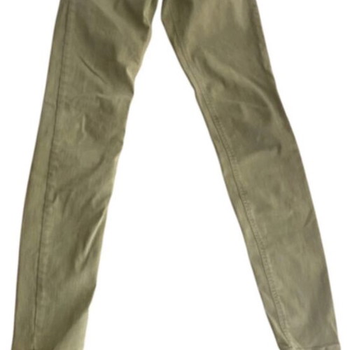Zara skinny high-waist five-pocket jeans, khaki