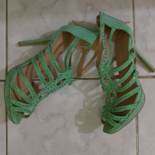 Women's sandals like new, size 39, turquoise