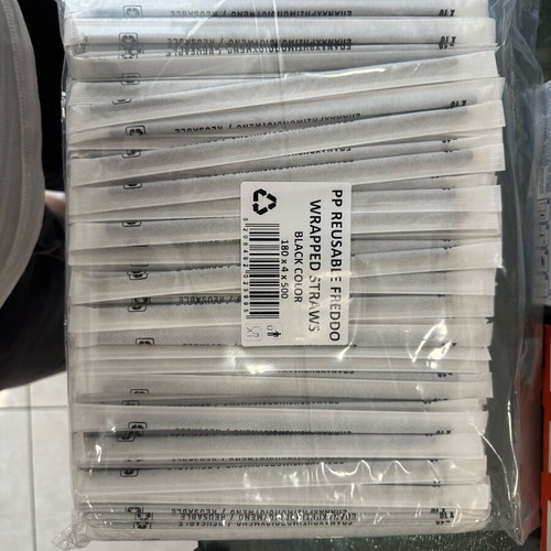 Freddo espresso plastic straws 500 pcs new