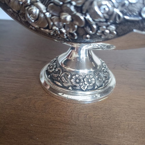 Vintage decorative fruit bowl silver plated, like new