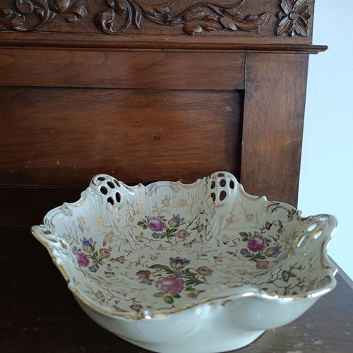 Vintage Rosenthal ivoire porcelain plate fondant dish with handmade floral design like new