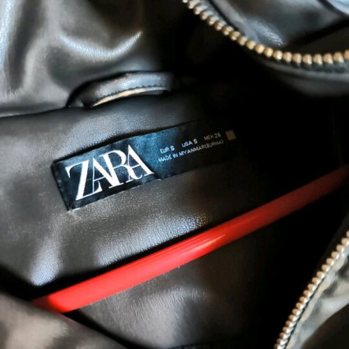 Zara short jacket like new, black, size S