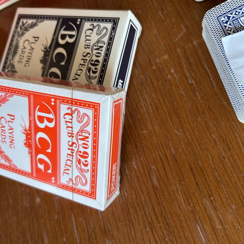 Playing cards 9 packs used with missing cards