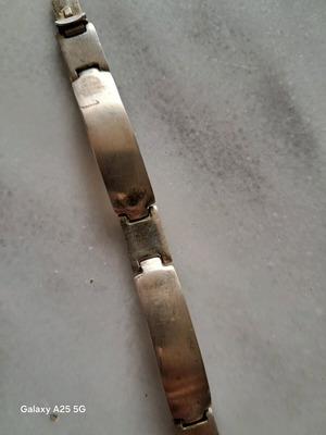 Men's silver bracelet used