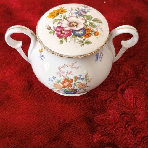 Royal EPIAG vintage porcelain gold-plated sugar bowl
