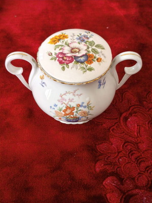 Royal EPIAG vintage porcelain gold-plated sugar bowl