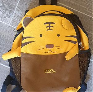 Σχολική τσάντα για προνήπιο - νήπιο Polo 33x28 σε άριστη κατάσταση. Δώρο η κασετίνα!
