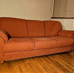 Τριθέσιος υφασμάτινος καναπές