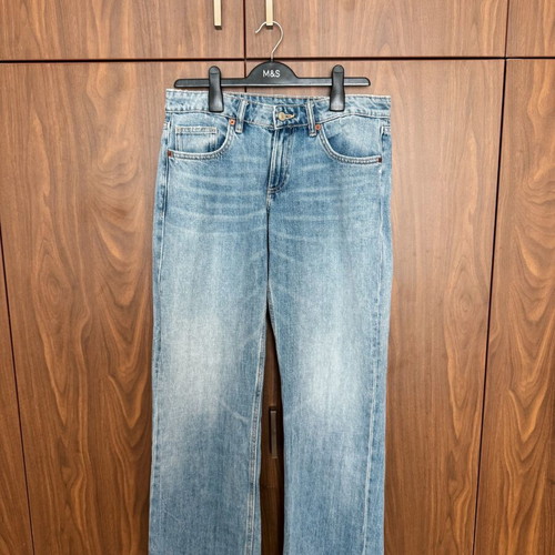 Zara Low Rise Wide Leg Jeans like new, size M 38 10, blue