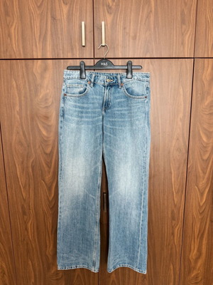 Zara Low Rise Wide Leg Jeans like new, size M 38 10, blue