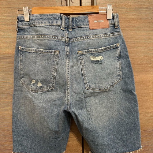 Zara denim bermuda shorts quite stretchy size 36