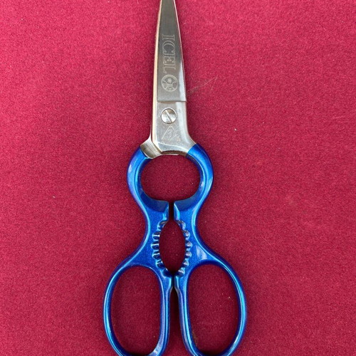 Icel 20cm stainless steel fish shears with blue handle new