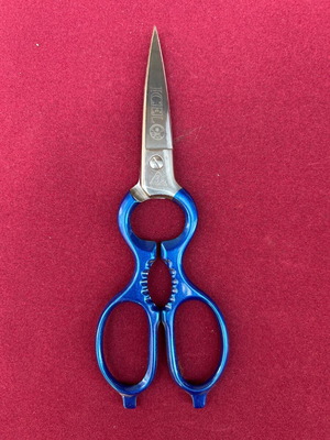 Icel 20cm stainless steel fish shears with blue handle new