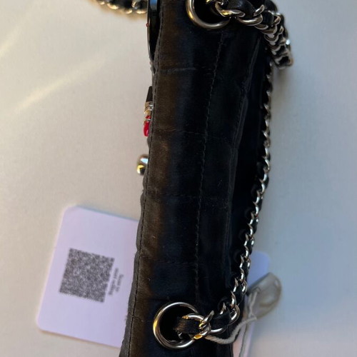 Chanel shoulder bag used, black, conic Fall04