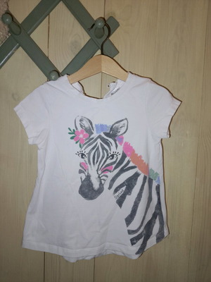 T-shirt Sprint No4 like new, size 104 cm, white multicolor, for 4 years old