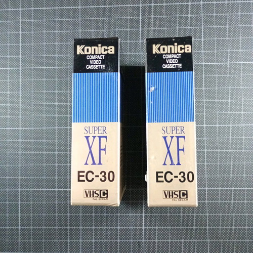 Konica Compact Video Cassette EC-30 Super XF pack of 2 new sealed