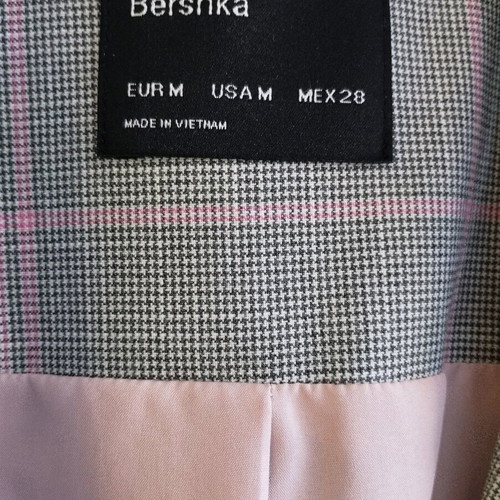Bershka long checkered vest medium like new