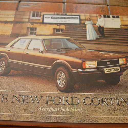 Ford Cortina front page vintage advertising brochure used