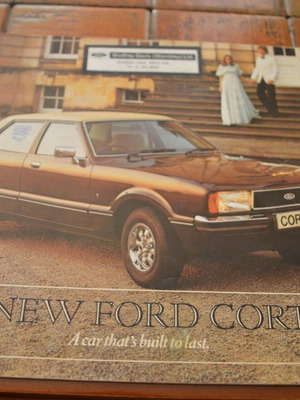 Ford Cortina front page vintage advertising brochure used