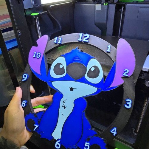 Stitch wall clock new, analog Disney room decor