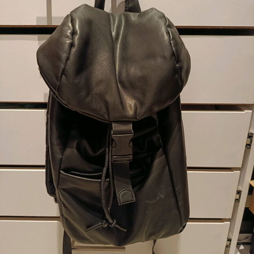 Backpack bag black Zara like new, very soft material