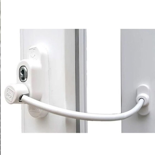 Penkid Steel Cable Locking Mechanism for Doors and Windows New, White