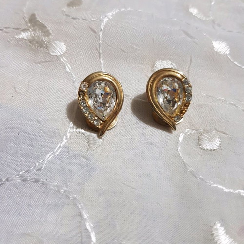 Drop earrings used, missing some stones
