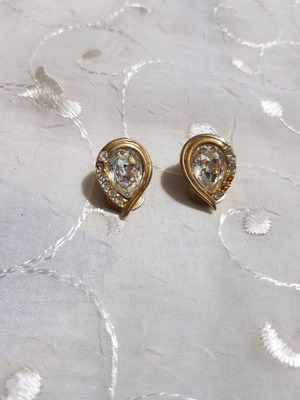 Drop earrings used, missing some stones
