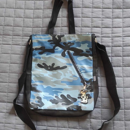 Custard multifunctional shoulder bag blue like new