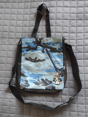 Custard multifunctional shoulder bag blue like new