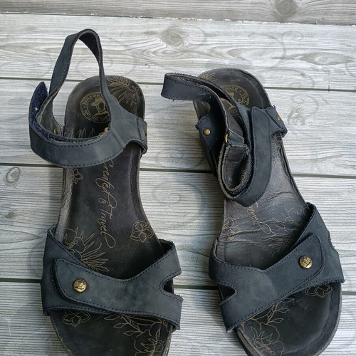 Panama Jack Julia Limited leather platform sandals size 39 like new