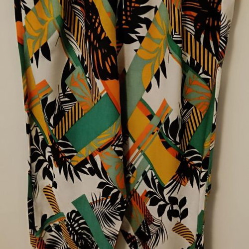 Set of palazzo pants and crop top used, small pants medium top