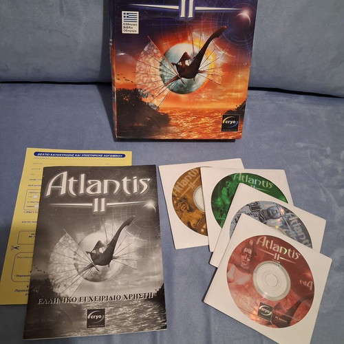 Atlantis II PC used adventure game Big Box with Greek manual