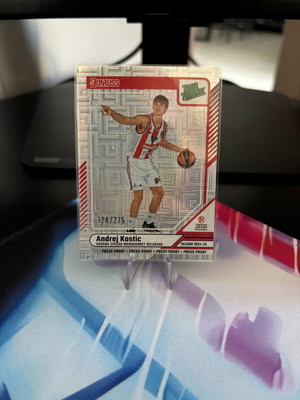 Andrej Kostic 2024-25 Donruss EuroLeague Purple Press Proof card #124/275 near mint