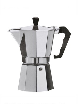 Aluminum Espresso Coffee Maker 17 cm, new, 6 cups