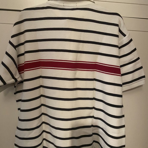 Nautica men's polo shirt size L, like new, white and blue